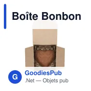 Boîte Bonbon En Forme De Cœur Fobin - Miniature 1