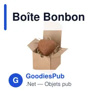 Boîte Bonbon En Forme De Cœur Fobin - Miniature 3