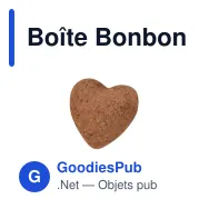 Boîte Bonbon En Forme De Cœur Fobin - Miniature 4