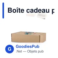 Boîte cadeau personnalisable en carton 34,7 x 24,3 x 9,9 cm avec logo - Box L - Miniature 1