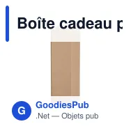 Boîte cadeau personnalisable pour bouteille moyenne en carton avec logo - Medium - Miniature 2