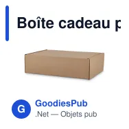 Boîte cadeau personnalisable pour 6 mugs en carton avec logo - Box 6 - Miniature 2