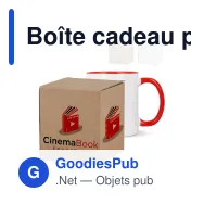 Boîte cadeau personnalisable pour mug en carton avec logo - Mug - Miniature 1