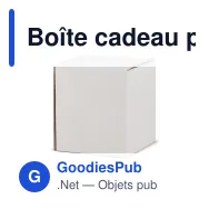 Boîte cadeau personnalisable pour mug en carton avec logo - Mug - Miniature 3