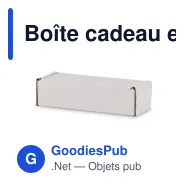 Boîte cadeau en carton pour lunettes de soleil pour vos goodies - Sunglasses - Miniature 2