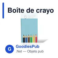 Boîte de crayons de couleur personnalisable en bois avec logo - Format poche - Miniature 2