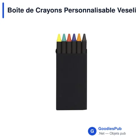 Boîte de Crayons Personnalisable Veseli avec Logo