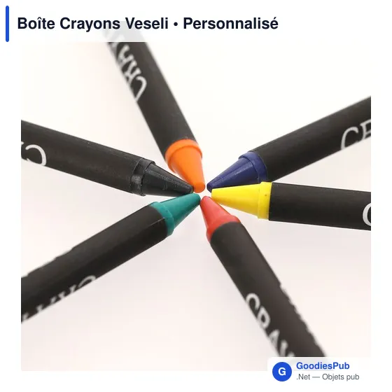 Boîte de Crayons Personnalisable Veseli avec Logo - Image 4
