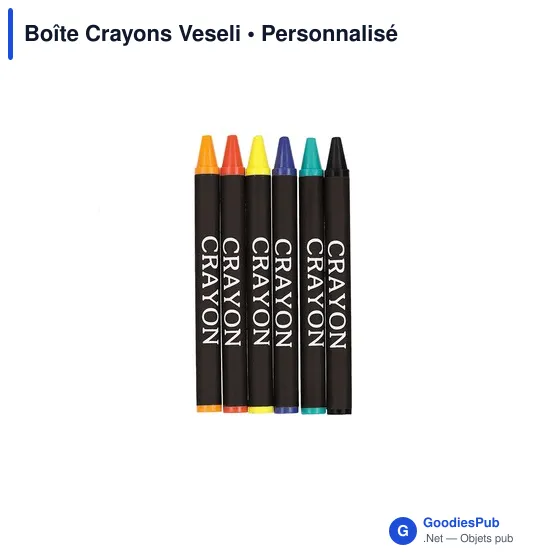 Boîte de Crayons Personnalisable Veseli avec Logo - Image 5