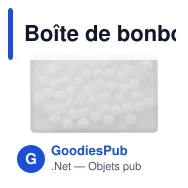 Boîte de bonbons à la menthe personnalisable avec logo - Miniature 1