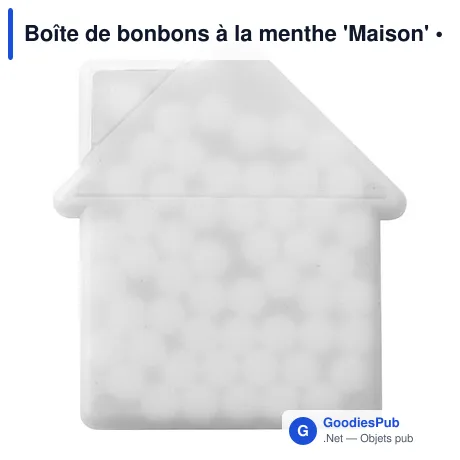 Boîte de bonbons à la menthe 'Maison'