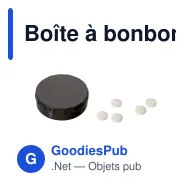 Boîte à bonbons personnalisable en métal avec logo - Huit coloris - Miniature 7