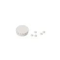 Variante Blanc - Boîte à bonbons personnalisable en métal avec logo - Huit coloris