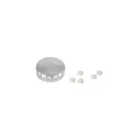 Variante Argent - Boîte à bonbons personnalisable en métal avec logo - Huit coloris