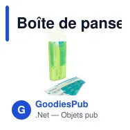 Boîte de pansements personnalisable 10 pansements 70 x 18 mm avec logo - Color - Miniature 6