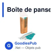 Boîte de pansements personnalisable 10 pansements 70 x 18 mm avec logo - Color - Miniature 7