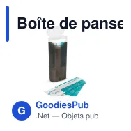 Boîte de pansements personnalisable 10 pansements 70 x 18 mm avec logo - Color - Miniature 8