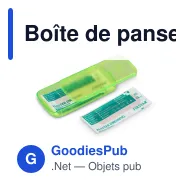 Boîte de pansements personnalisable 5 pansements 56 x 18 mm avec logo - Mini - Miniature 4