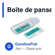 Boîte de pansements personnalisable 5 pansements 56 x 18 mm avec logo - Mini - Miniature 6