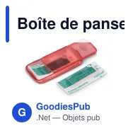 Boîte de pansements personnalisable 5 pansements 56 x 18 mm avec logo - Mini - Miniature 7
