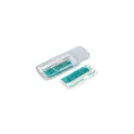 Variante Blanc - Boîte de pansements personnalisable 5 pansements 56 x 18 mm avec logo - Mini