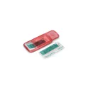 Variante Rouge - Boîte de pansements personnalisable 5 pansements 56 x 18 mm avec logo - Mini