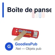 Boîte de pansements personnalisable finition givrée avec logo - Frost - Miniature 1