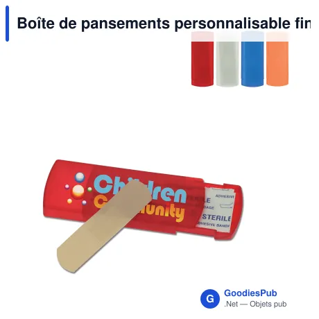 Boîte de pansements personnalisable finition givrée avec logo - Frost