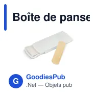 Boîte de pansements personnalisable finition givrée avec logo - Frost - Miniature 3
