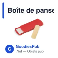 Boîte de pansements personnalisable finition givrée avec logo - Frost - Miniature 4