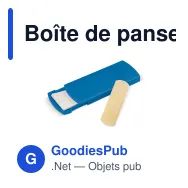 Boîte de pansements personnalisable finition givrée avec logo - Frost - Miniature 5