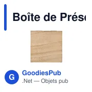 Boîte de Présentation personnalisable en bois naturel - Macalixavec logo - Miniature 2