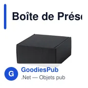Boîte de Présentation personnalisable en carton recyclé - Steffonavec logo - Miniature 1