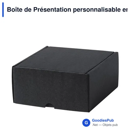 Boîte de Présentation personnalisable en carton recyclé - Steffonavec logo