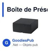 Boîte de Présentation personnalisable en carton recyclé - Steffonavec logo - Miniature 2