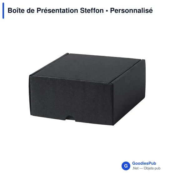 Boîte de Présentation personnalisable en carton recyclé - Steffonavec logo - Image 2