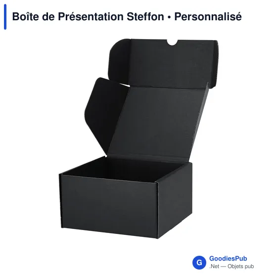 Boîte de Présentation personnalisable en carton recyclé - Steffonavec logo - Image 3