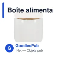 Boîte alimentaire personnalisable en céramique et bambou avec logo - 500 ml - Miniature 2