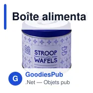 Boîte alimentaire personnalisable en étain avec logo - Sanvi - Miniature 2
