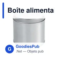 Boîte alimentaire personnalisable en étain avec logo - Sanvi - Miniature 4