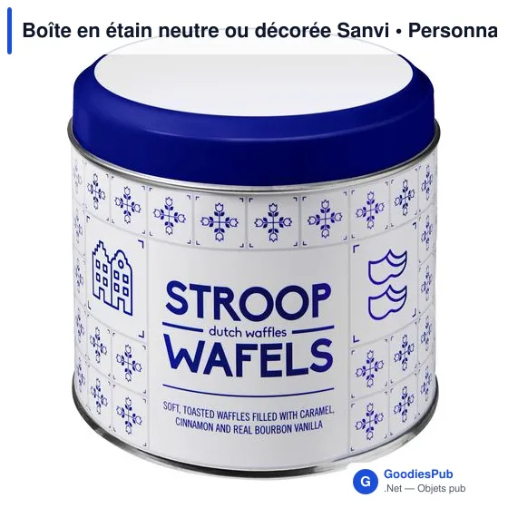 Boîte alimentaire personnalisable en étain avec logo - Sanvi - Image 6