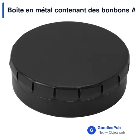 Boîte en métal contenant des bonbons Anika