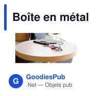 Boîte en métal contenant des bonbons Anika - Miniature 3