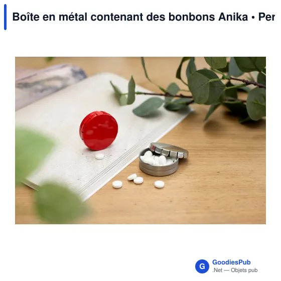 Boîte en métal contenant des bonbons Anika - Image 4
