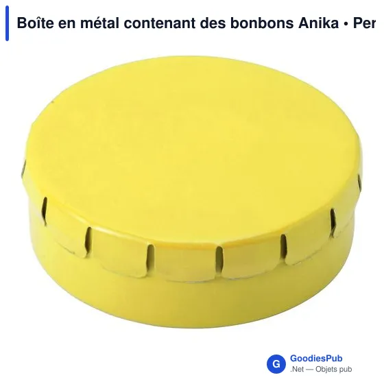 Boîte en métal contenant des bonbons Anika - Image 7