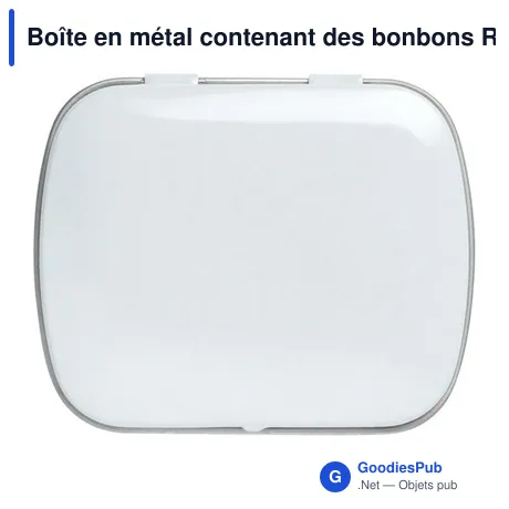 Boîte en métal contenant des bonbons Rocco