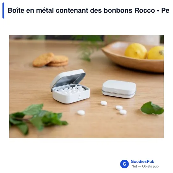 Boîte en métal contenant des bonbons Rocco - Image 2