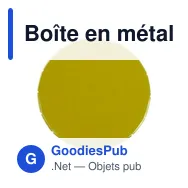 Boîte en métal personnalisable de bonbons à la menthe avec logo - Miniature 12