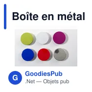 Boîte en métal personnalisable de bonbons à la menthe avec logo - Miniature 3
