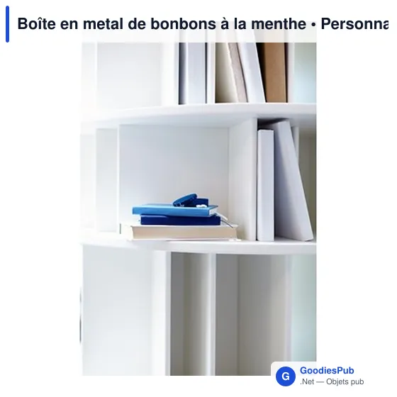 Boîte en métal personnalisable de bonbons à la menthe avec logo - Image 4